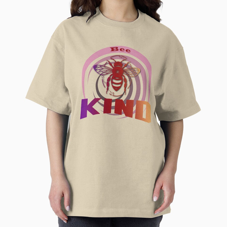 Bee Kind Retro Gradient Color Inspirational Graphic Design by Raise2Shine T-Shirts, Hoodie, Sweatshirt (Image 2)