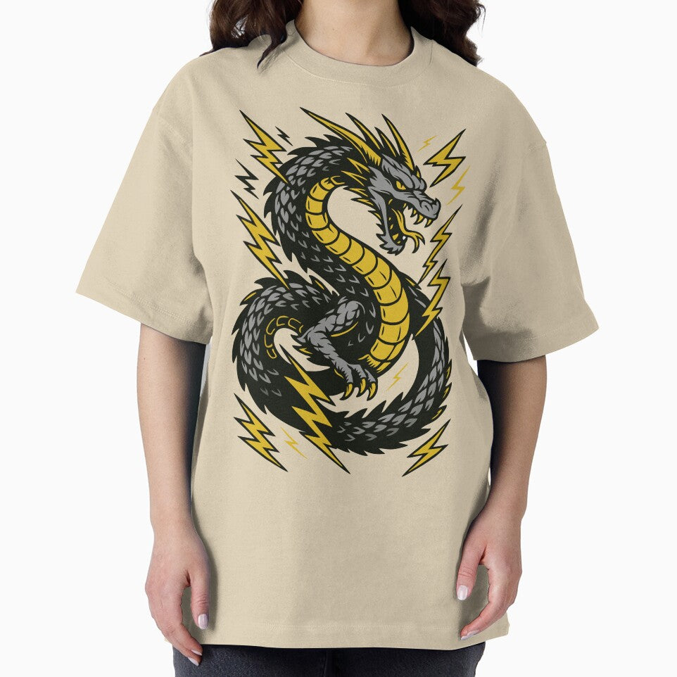 Black Lightning Dragon by theOne_Design T-Shirts, Hoodie, Sweatshirt | BlankRebels.com (Image 2)