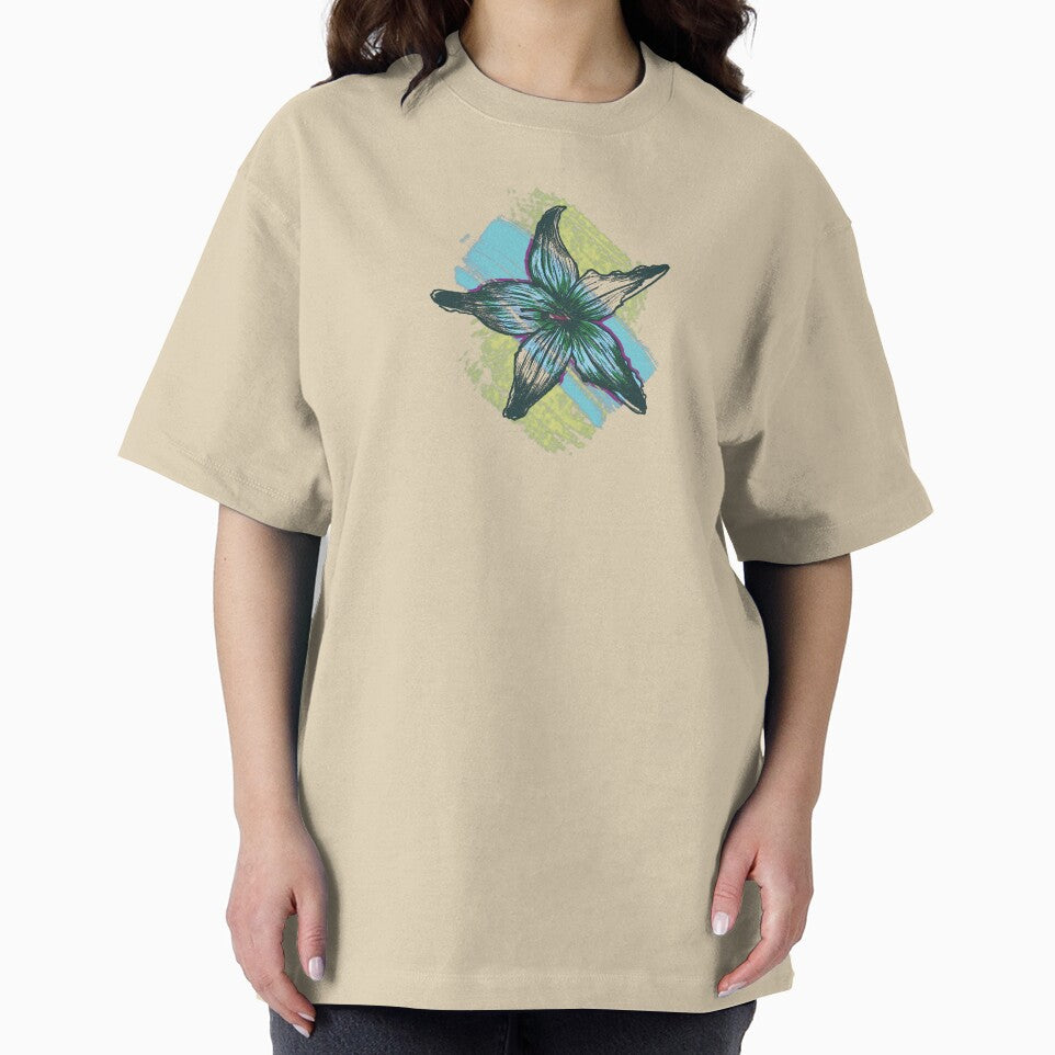 Sweet Tropical Flower Illustration Calm Color Floral T-Shirts, Hoodie, Sweatshirt