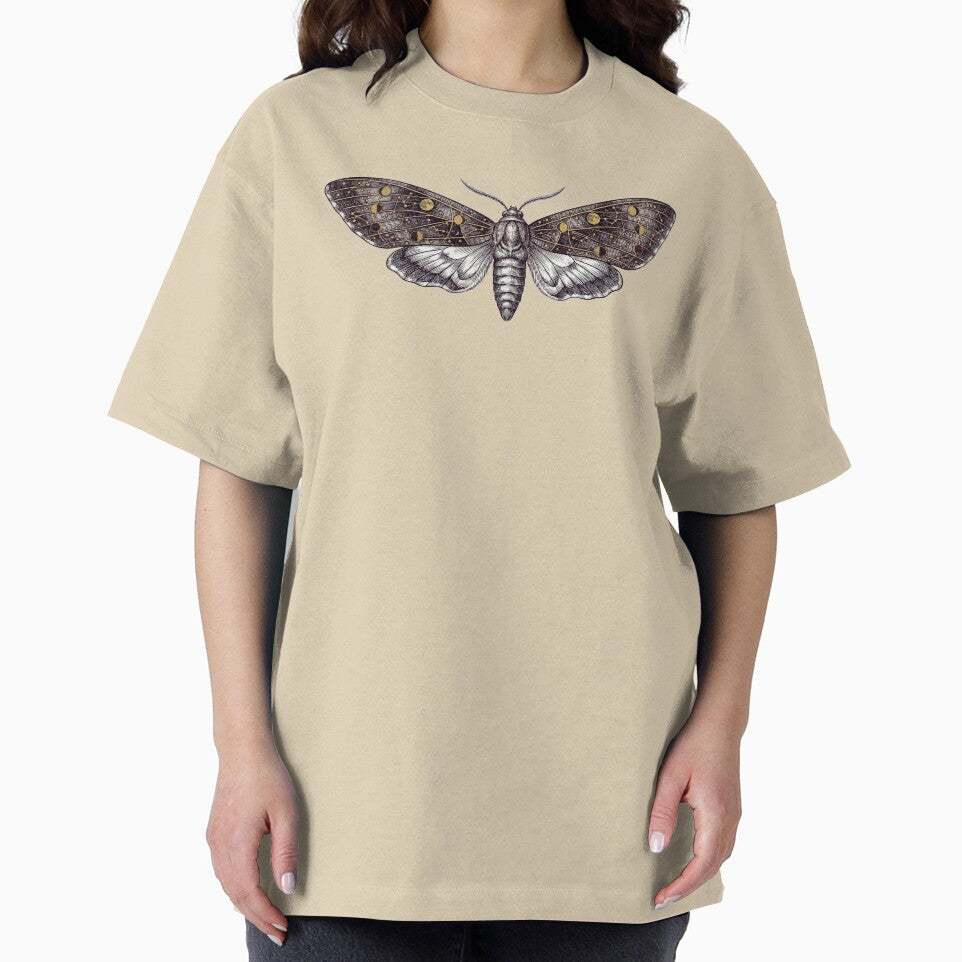Celestial Moon Phase Moth Vintage Engraving by MarCinu Art T-Shirts, Hoodie, Sweatshirt | BlankRebels.com (Image 2)