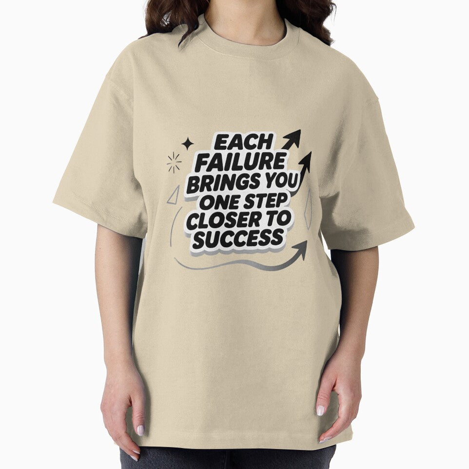 Each Failure Brings Closer to Success Motivation Quote by ThePixelAndPine