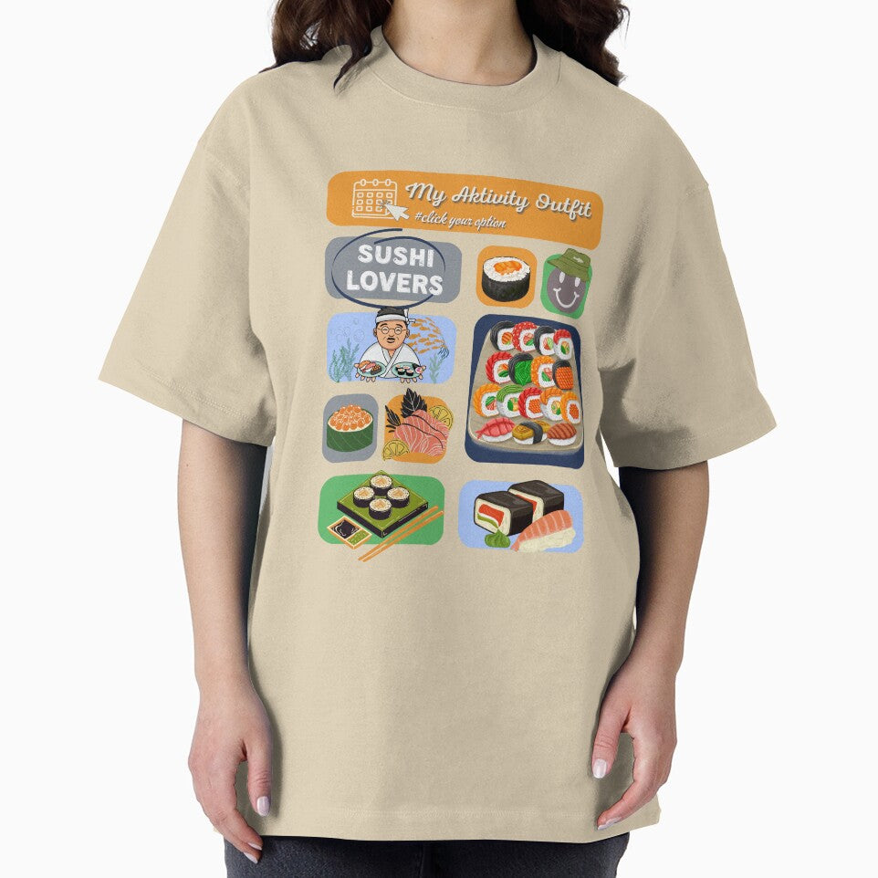 Sushi Lovers - My activity outfit with Smiley by PositiveIdeas T-Shirts, Hoodie, Sweatshirt | BlankRebels.com (Image 2)