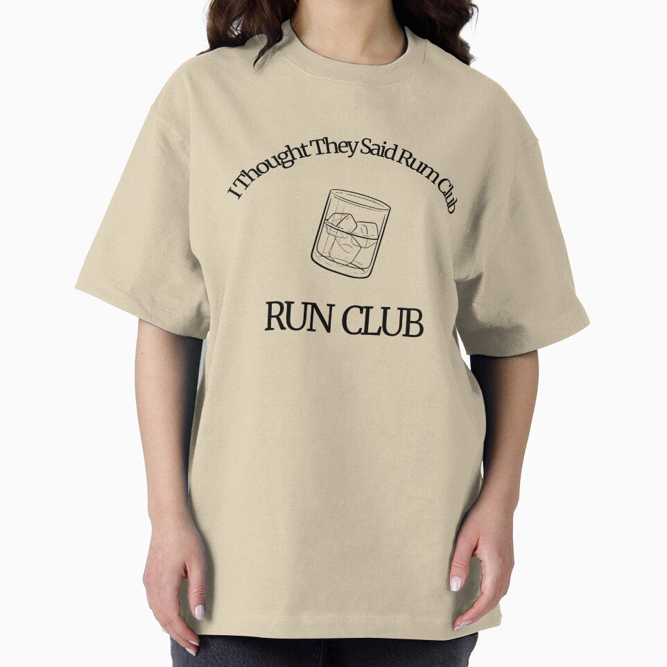 I THOUGHT THEY SAID RUM CLUB RUN CLUB (DARK LOGO) T-Shirts, Hoodie, Sweatshirt