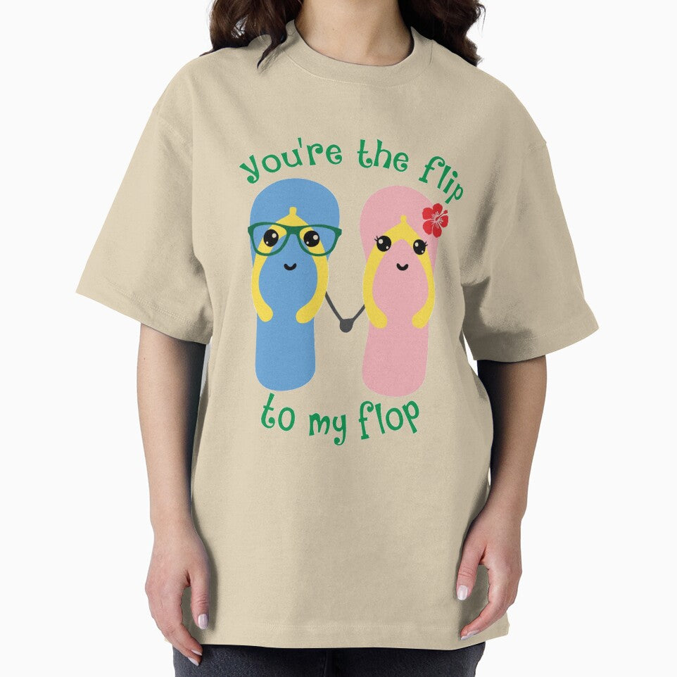 You're the Flip to my Flop | Couple T-shirt Design by annvu cvdser Hoodie, Sweatshirt | BlankRebels.com (Image 2)
