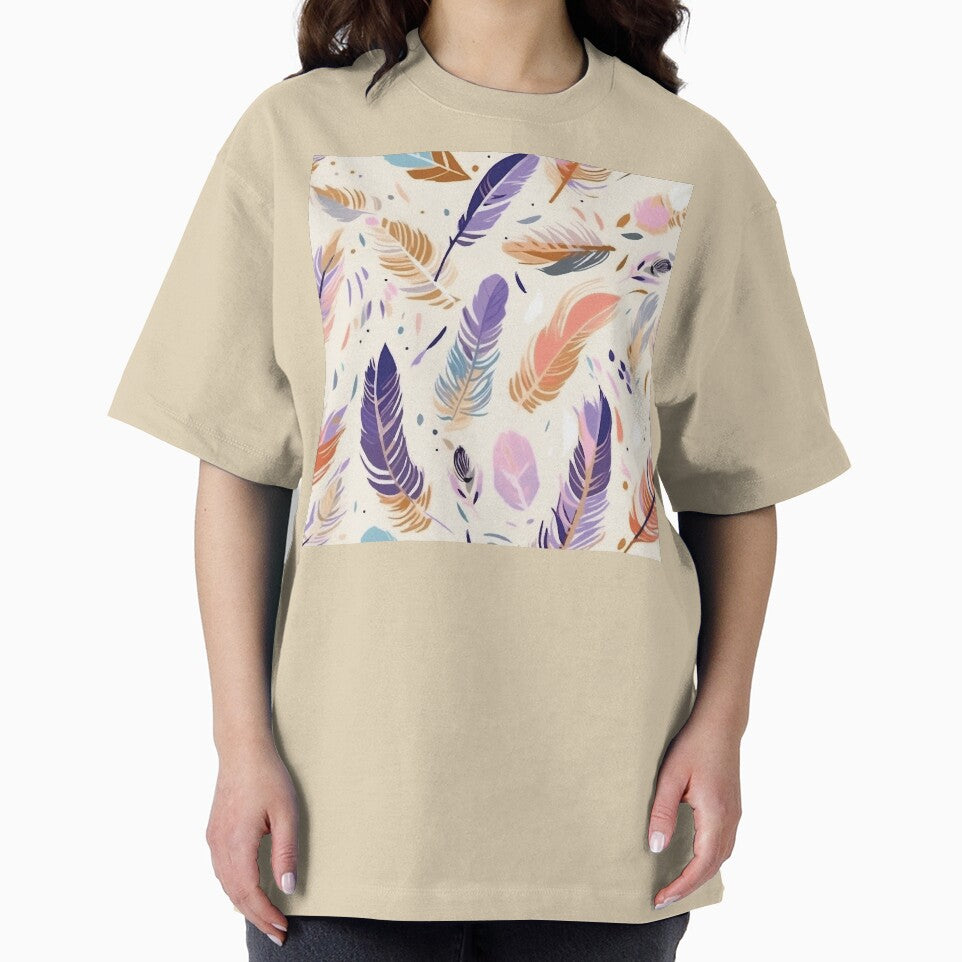 Pretty Pastel Boho Feathers Bohemian Trend Design Bohemian Feather by EmilyFNM3D T-Shirts, Hoodie, Sweatshirt (Image 2)