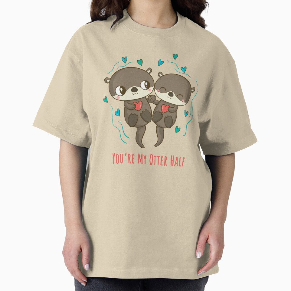 You're My Otter Half - Cute Otters Holding Hands by GasparArts T-Shirts, Hoodie, Sweatshirt | BlankRebels.com (Image 2)