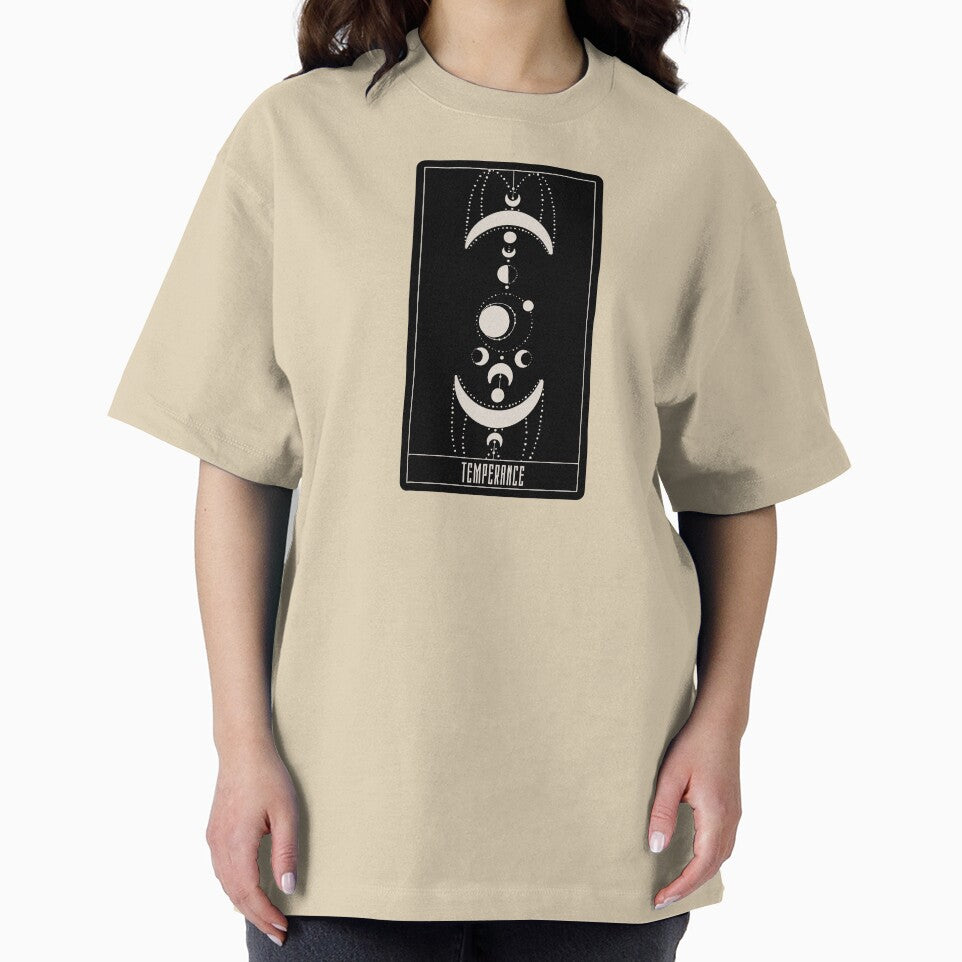 Temperance Tarot Card – Moon Phase Celestial Balance Design by tiigerdad T-Shirts, Hoodie, Sweatshirt (Image 2)