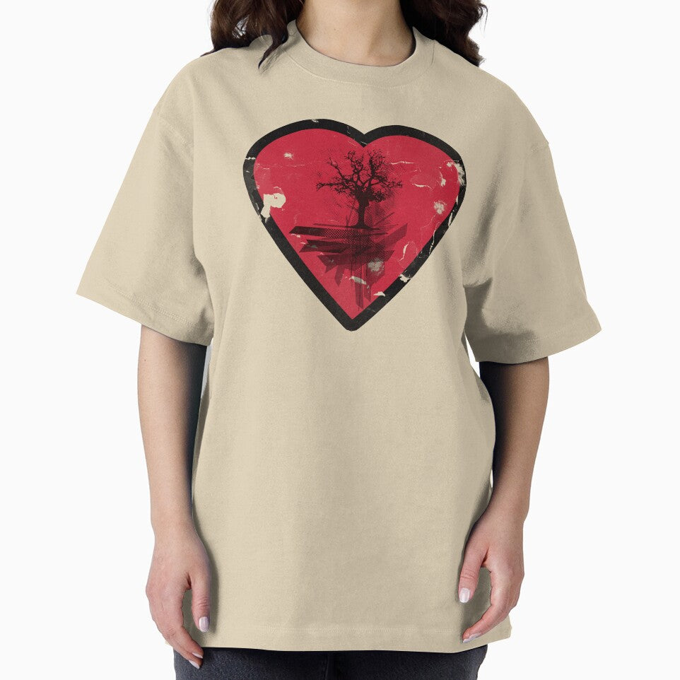 Love Nature - Grunge Tree and Heart - Earth Friendly T Shirt by Denis Marsili Hoodie, Sweatshirt | BlankRebels.com (Image 2)