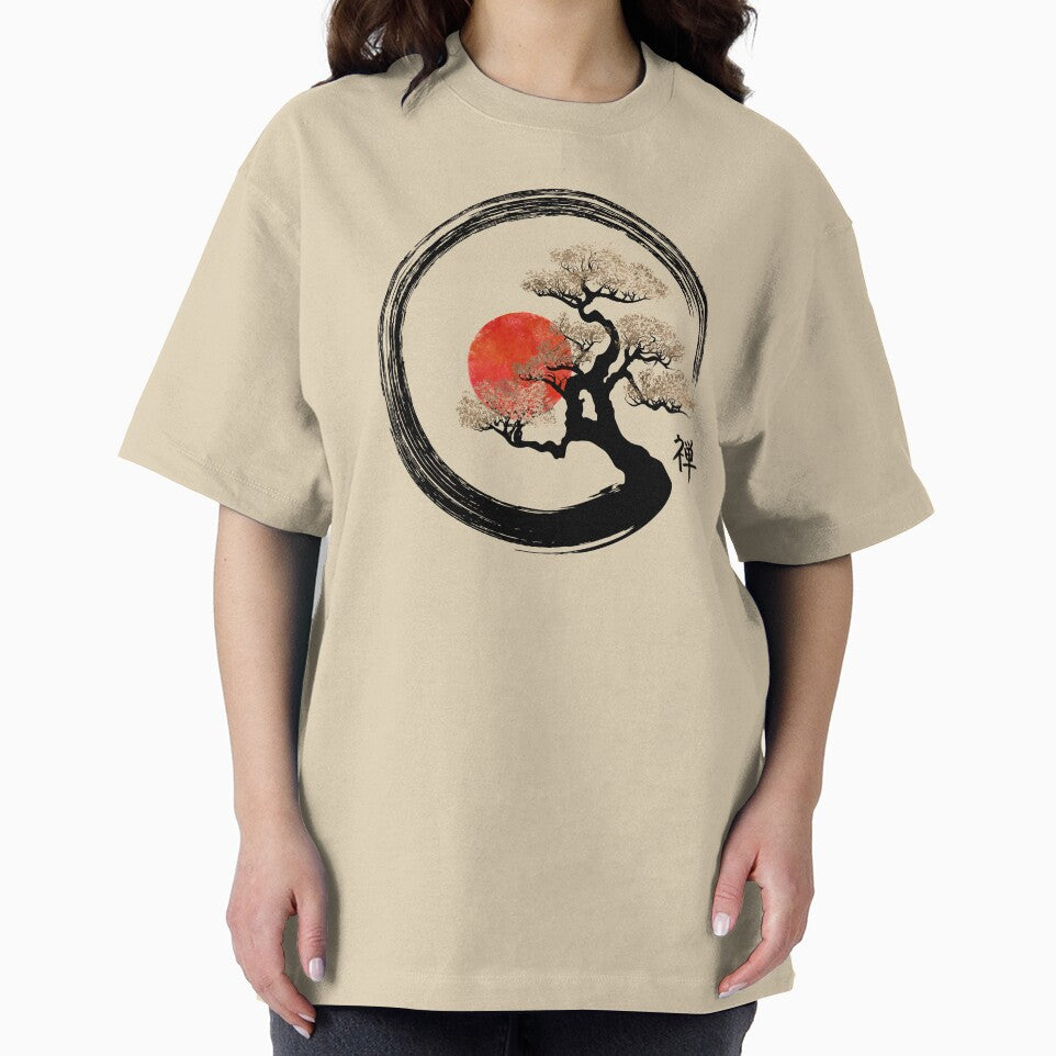 Enso Circle and Bonsai Tree on Canvas by k9printart T-Shirts, Hoodie, Sweatshirt | BlankRebels.com (Image 2)