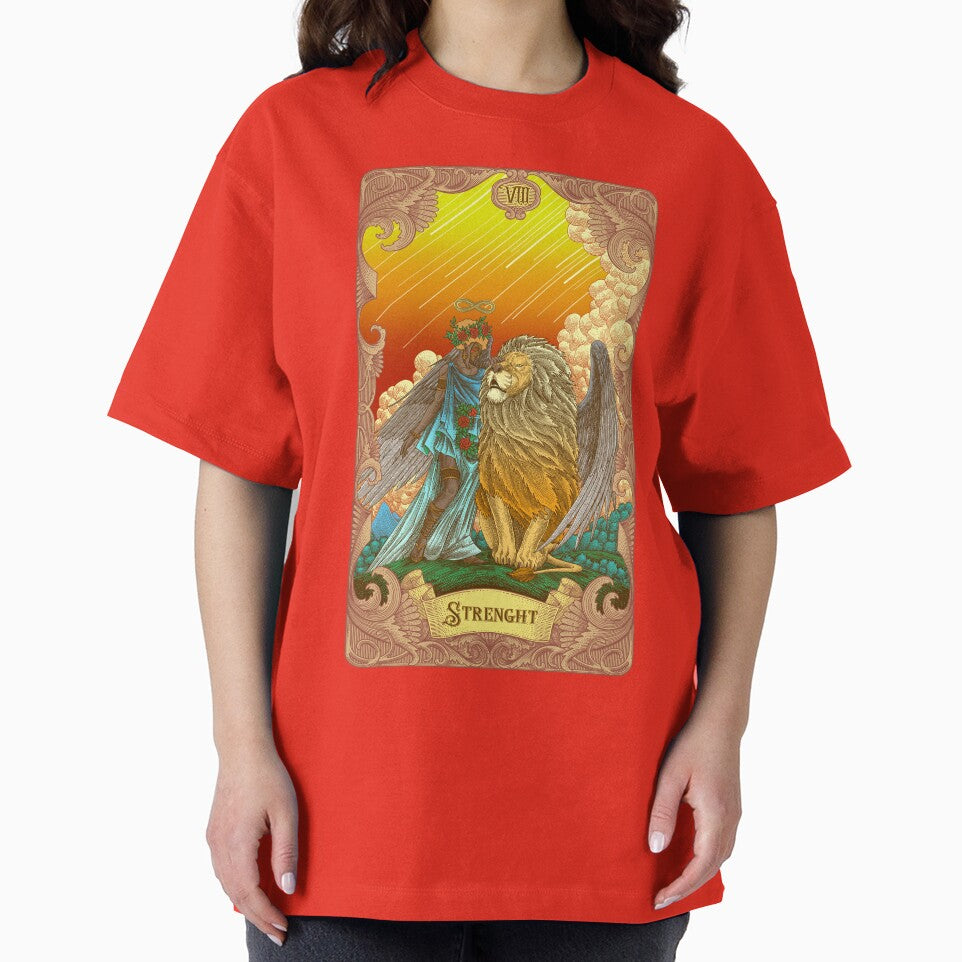 Strength Tarot Illustration by WOLForDEER T-Shirts, Hoodie, Sweatshirt | BlankRebels.com (Image 2)