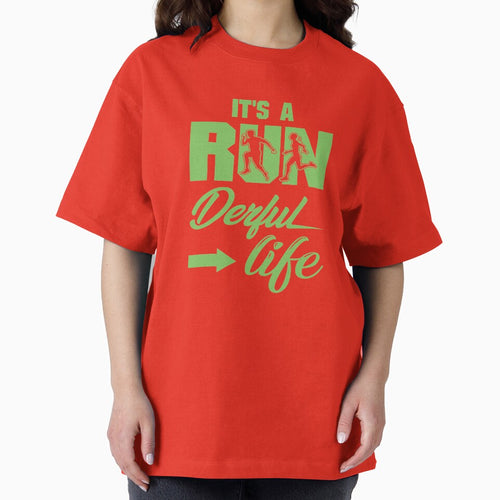 It's A Run Derful Life - Running Quotes -  Green, Magenta, Black, White - Marathoner Gift, Runner's Gift,... (Image 2)