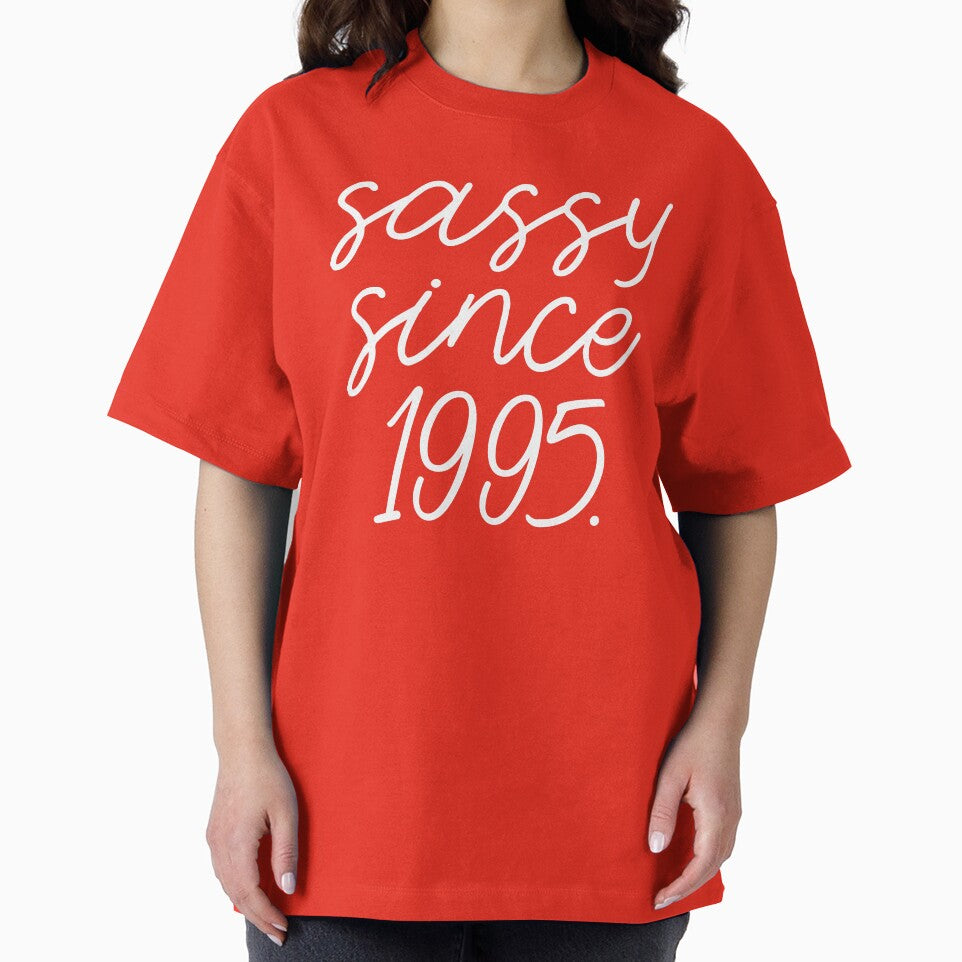 30th Birthday Shirt Sassy Since 1995 Retro 90s Vintage 30th Birthday Gift For Women Men Fun Birthday Party Tee... (Image 2)