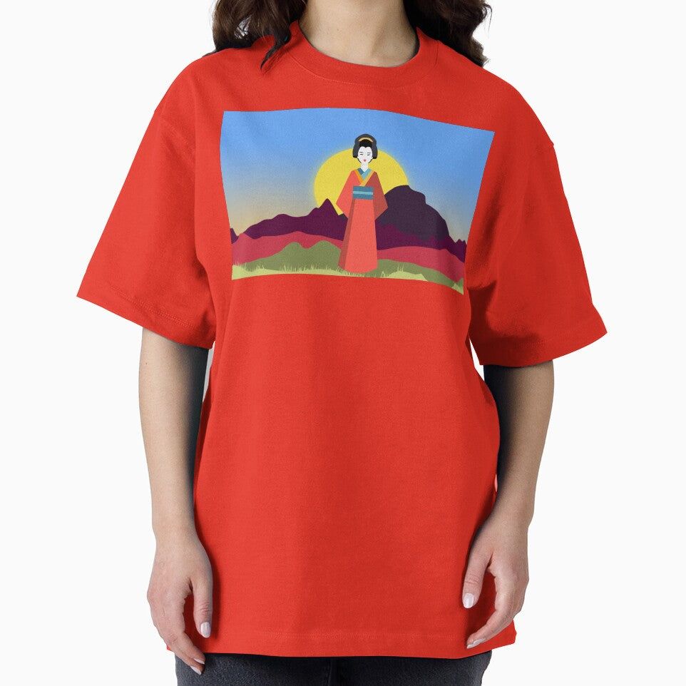 Geisha Mountain Sunset by Shayna Westfall T-Shirts, Hoodie, Sweatshirt | BlankRebels.com (Image 2)
