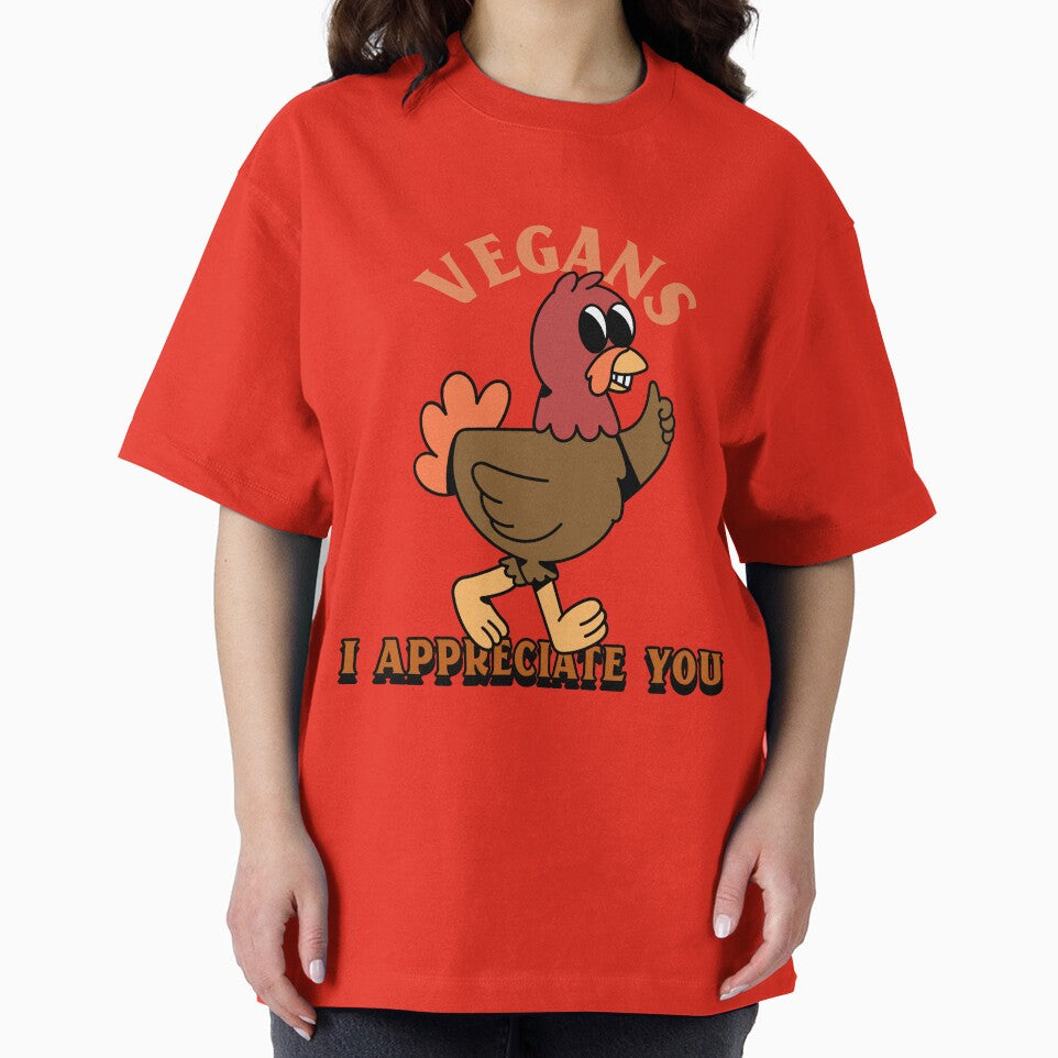“Vegans I Appreciate You” Happy Cartoon Turkey by TickleSharkDsg T-Shirts, Hoodie, Sweatshirt | BlankRebels.com (Image 2)