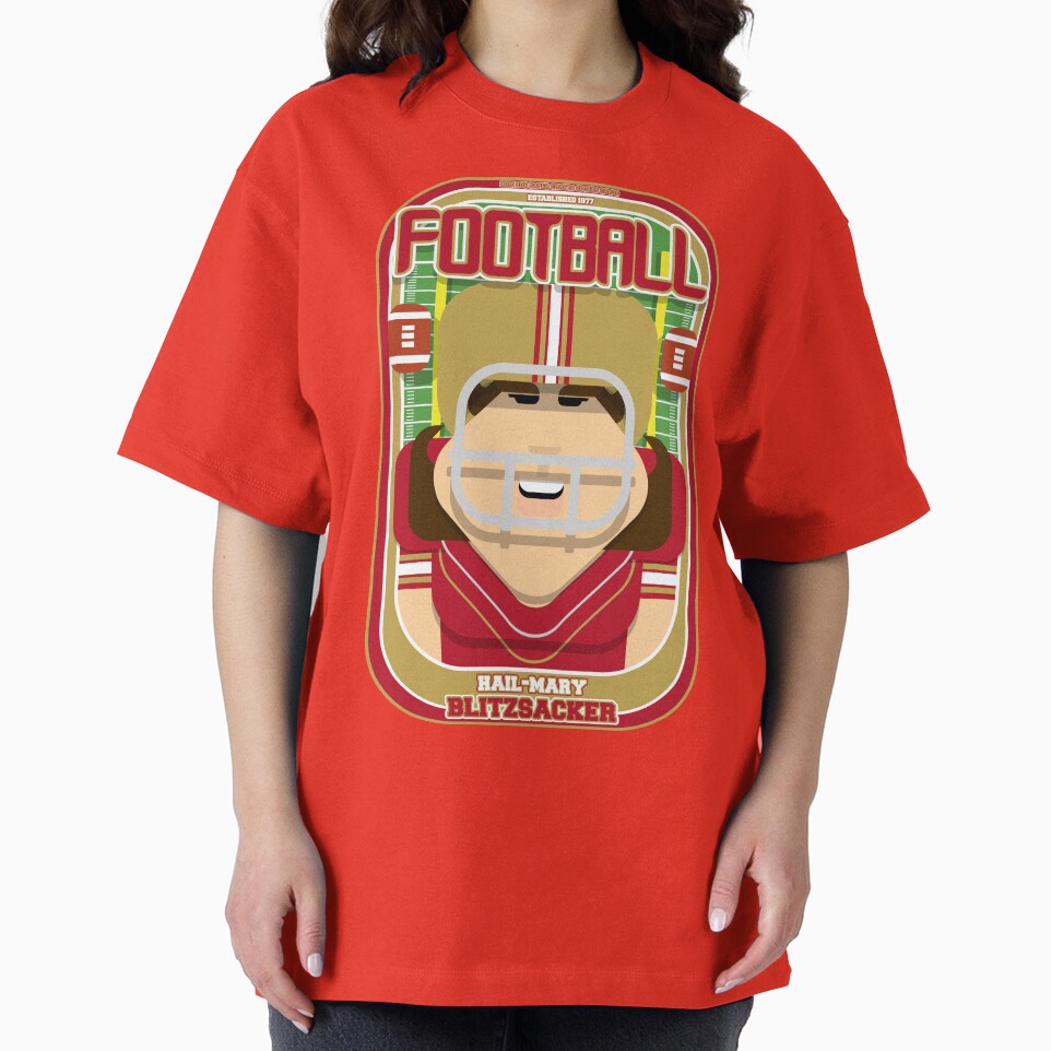 American Football Red and Gold - Hail-Mary Blitzsacker - June version by boxedspaper T-Shirts, Hoodie, Sweatshirt (Image 2)