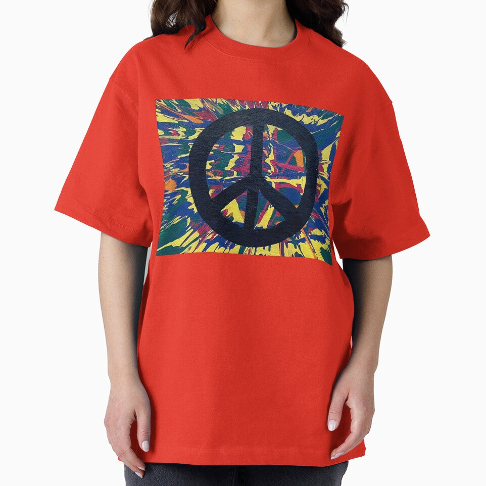 Tie Dye Peace Hippie Painting by Colorsoflove613 T-Shirts, Hoodie, Sweatshirt | BlankRebels.com (Image 2)