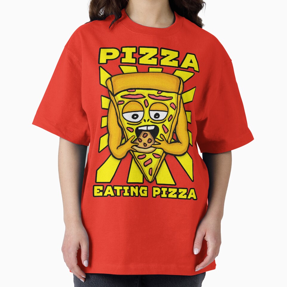 PIZZA EATING PIZZA by BeaverNight T-Shirts, Hoodie, Sweatshirt | BlankRebels.com (Image 2)