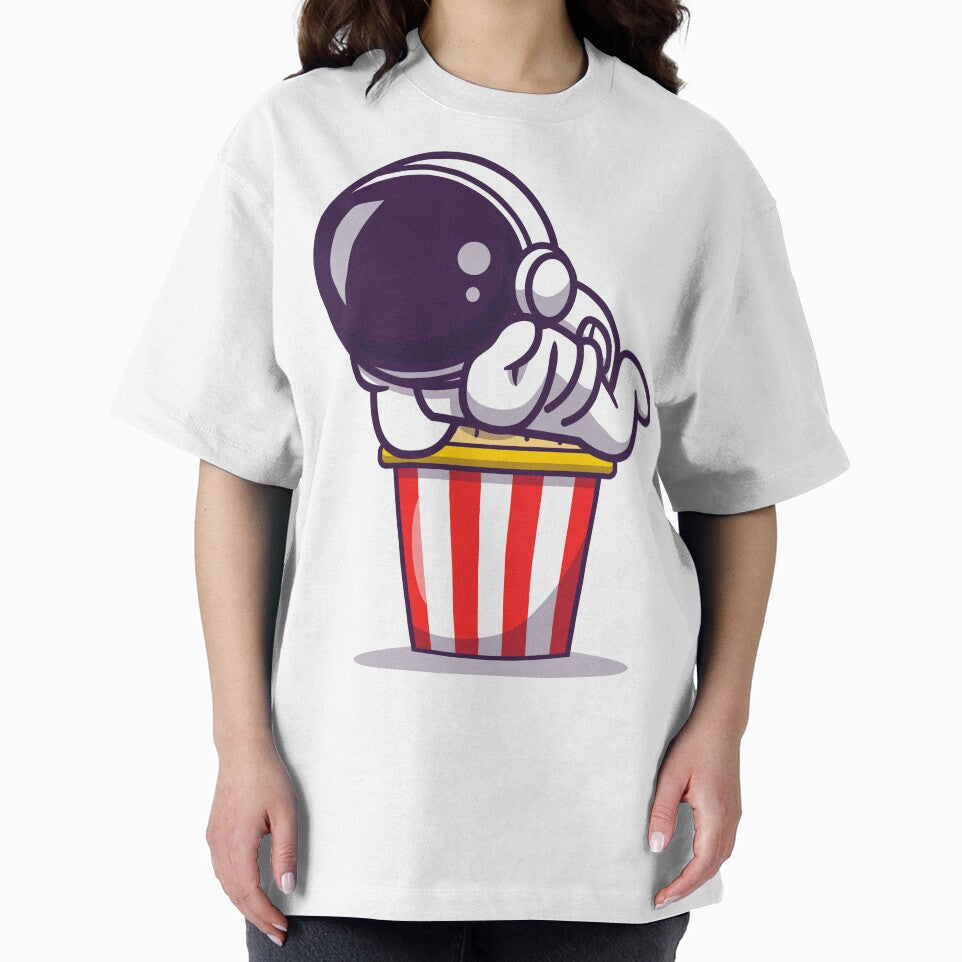 Astronaut lying on popcorn jump by Aze99 T-Shirts, Hoodie, Sweatshirt | BlankRebels.com (Image 2)
