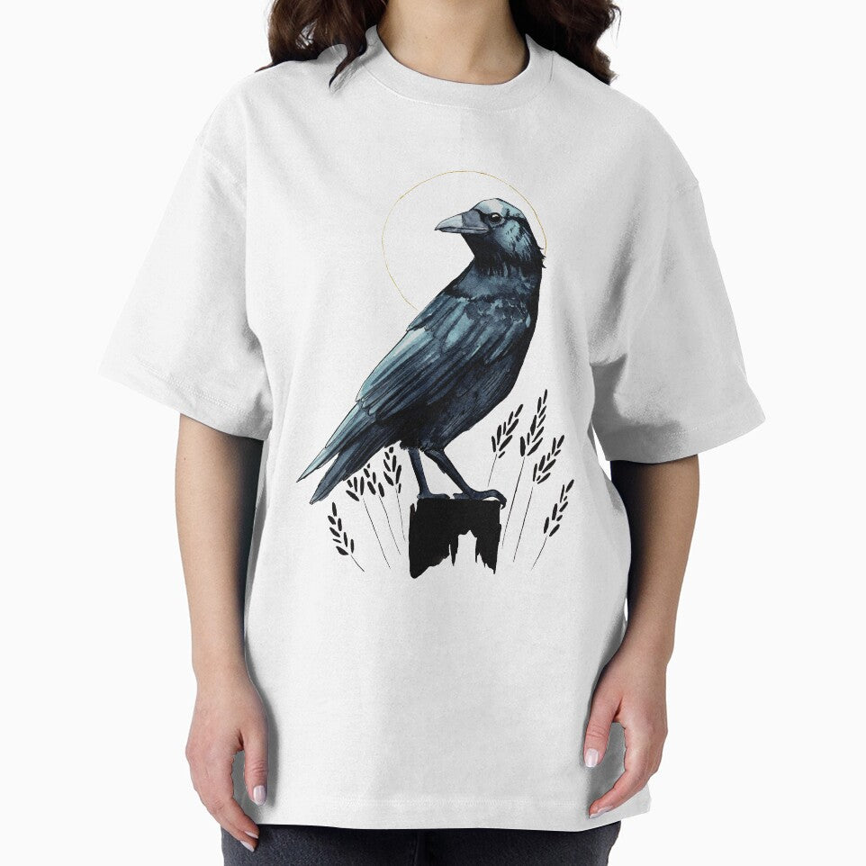 Watercolour crow illustration by Elliezart T-Shirts, Hoodie, Sweatshirt | BlankRebels.com (Image 2)