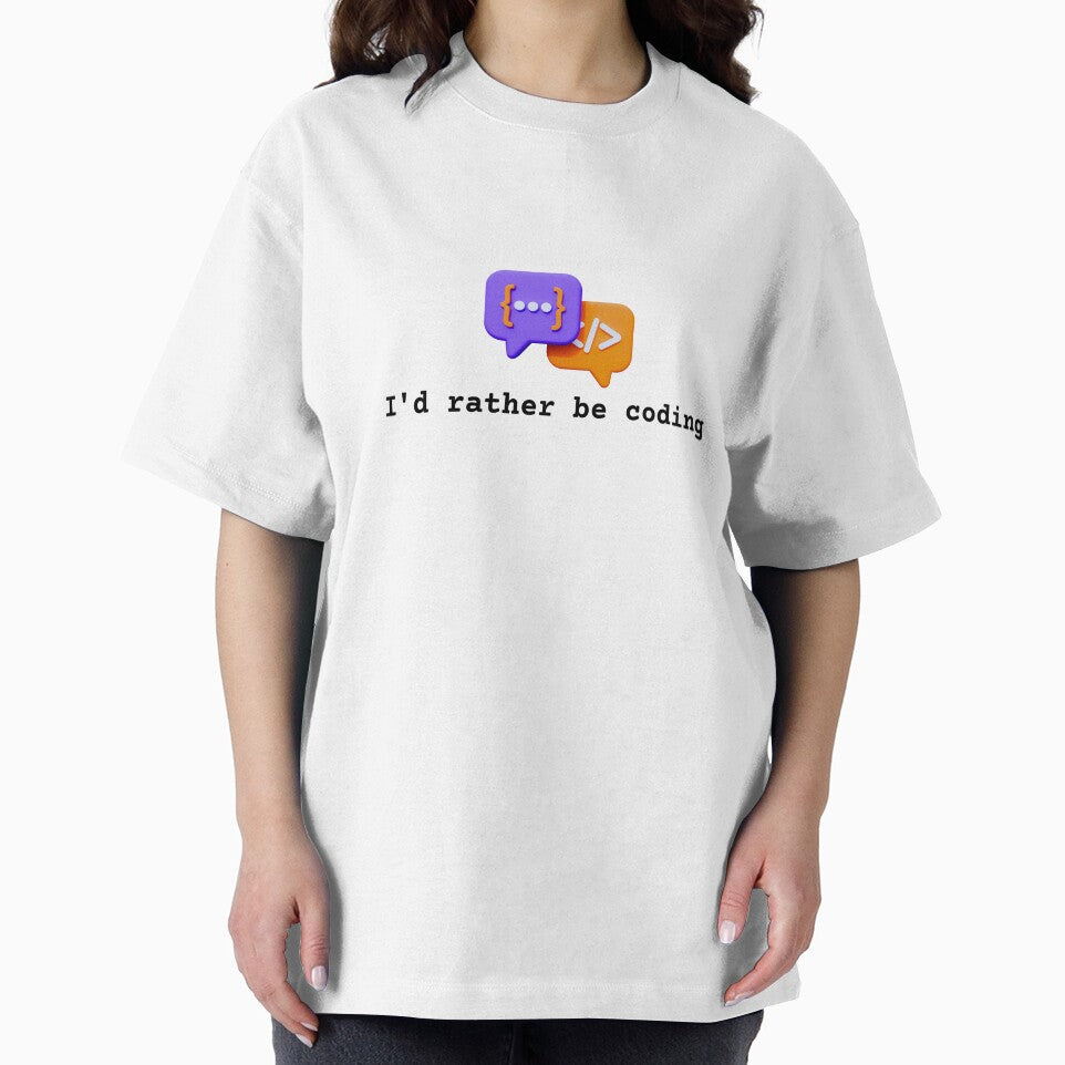 I'd Rather Be Coding - Funny Gift for Programmers & Developers by TheCuriousPawn T-Shirts, Hoodie, Sweatshirt (Image 2)