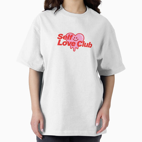 "Self Love Club" Retro Melting Smiley Heart Graphic by PTB Art Design T-Shirts, Hoodie, Sweatshirt (Image 2)