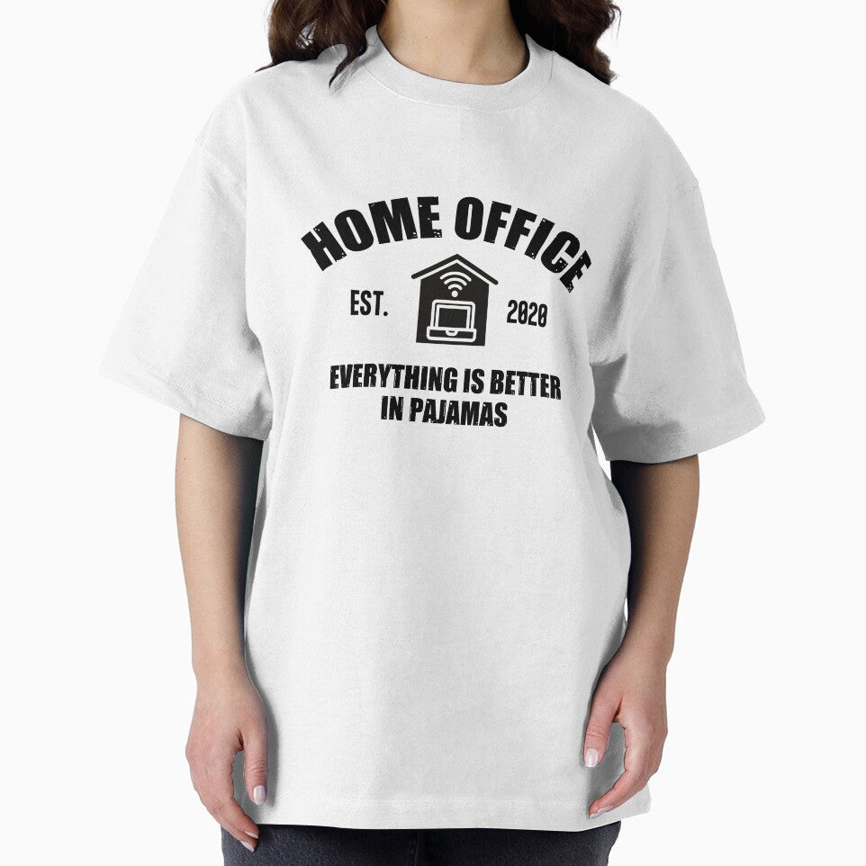 Working from home, Home office Since 2020 - Black text by Happy-PrintZ T-Shirts, Hoodie, Sweatshirt |... (Image 2)