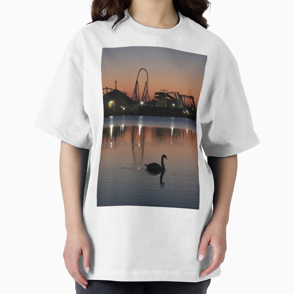 Thorpe Park Sunset Silhouette by MarkGoughImages T-Shirts, Hoodie, Sweatshirt | BlankRebels.com (Image 2)