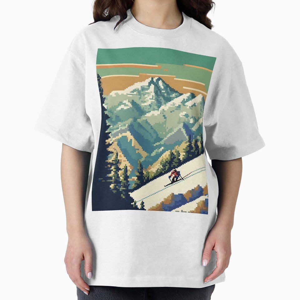 Vintage French Alps Abstract Art by Esterlane T-Shirts, Hoodie, Sweatshirt | BlankRebels.com (Image 2)