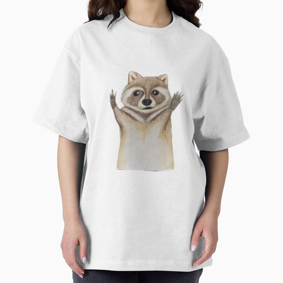 Cute Racoon (Hand-Drawn Pencil Sketch) by YujunShop T-Shirts, Hoodie, Sweatshirt | BlankRebels.com (Image 2)