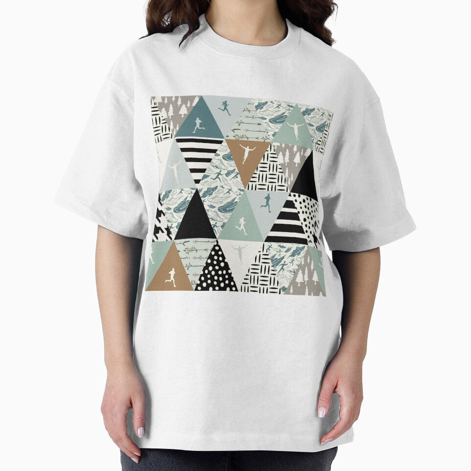 Triangles Pattern Running by MobertsonArt T-Shirts, Hoodie, Sweatshirt | BlankRebels.com (Image 2)