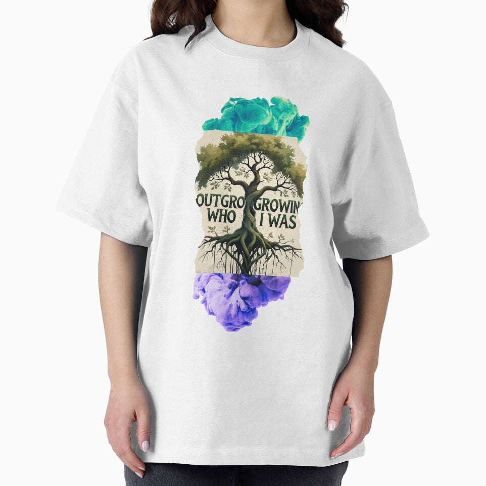 Outgrowing Who I Was self improvement by SloganSauce T-Shirts, Hoodie, Sweatshirt | BlankRebels.com (Image 2)