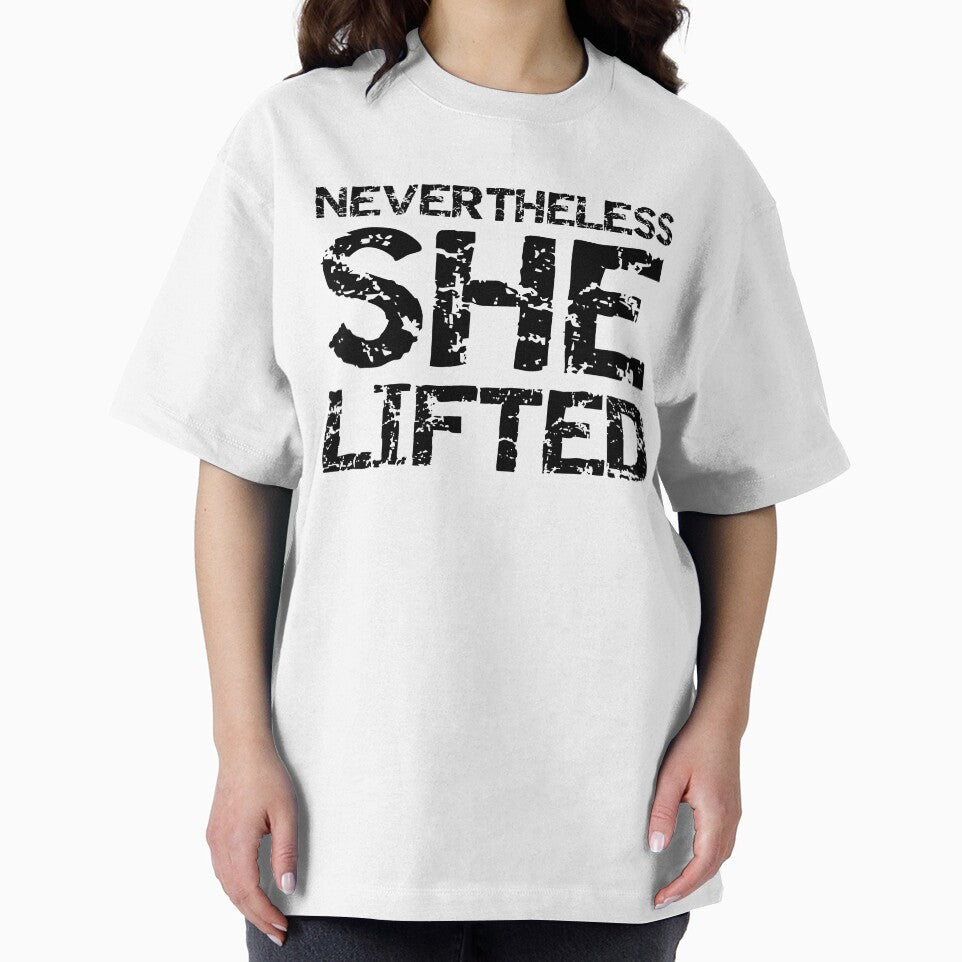 Nevertheless She Lifted Funny Workout Quote by TNDesignStudio T-Shirts, Hoodie, Sweatshirt | BlankRebels.com (Image 2)