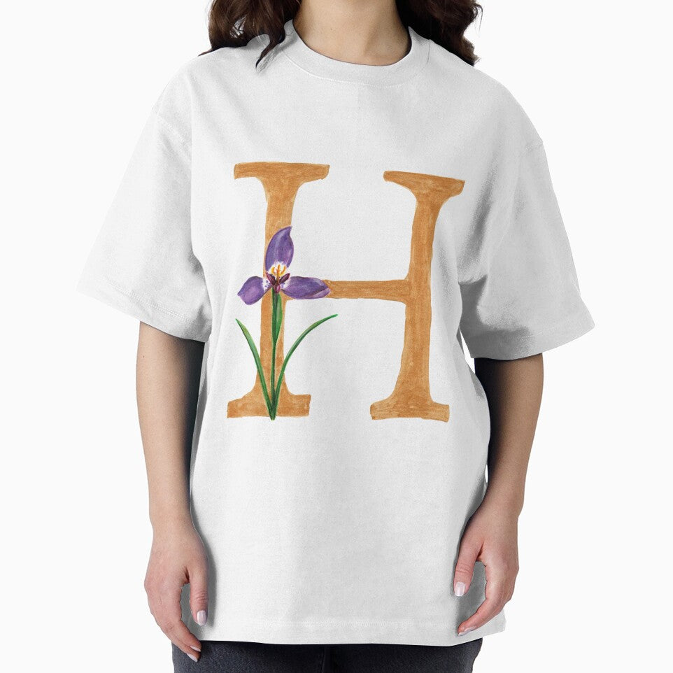 Floral Letter H by ninalatorre T-Shirts, Hoodie, Sweatshirt | BlankRebels.com (Image 2)