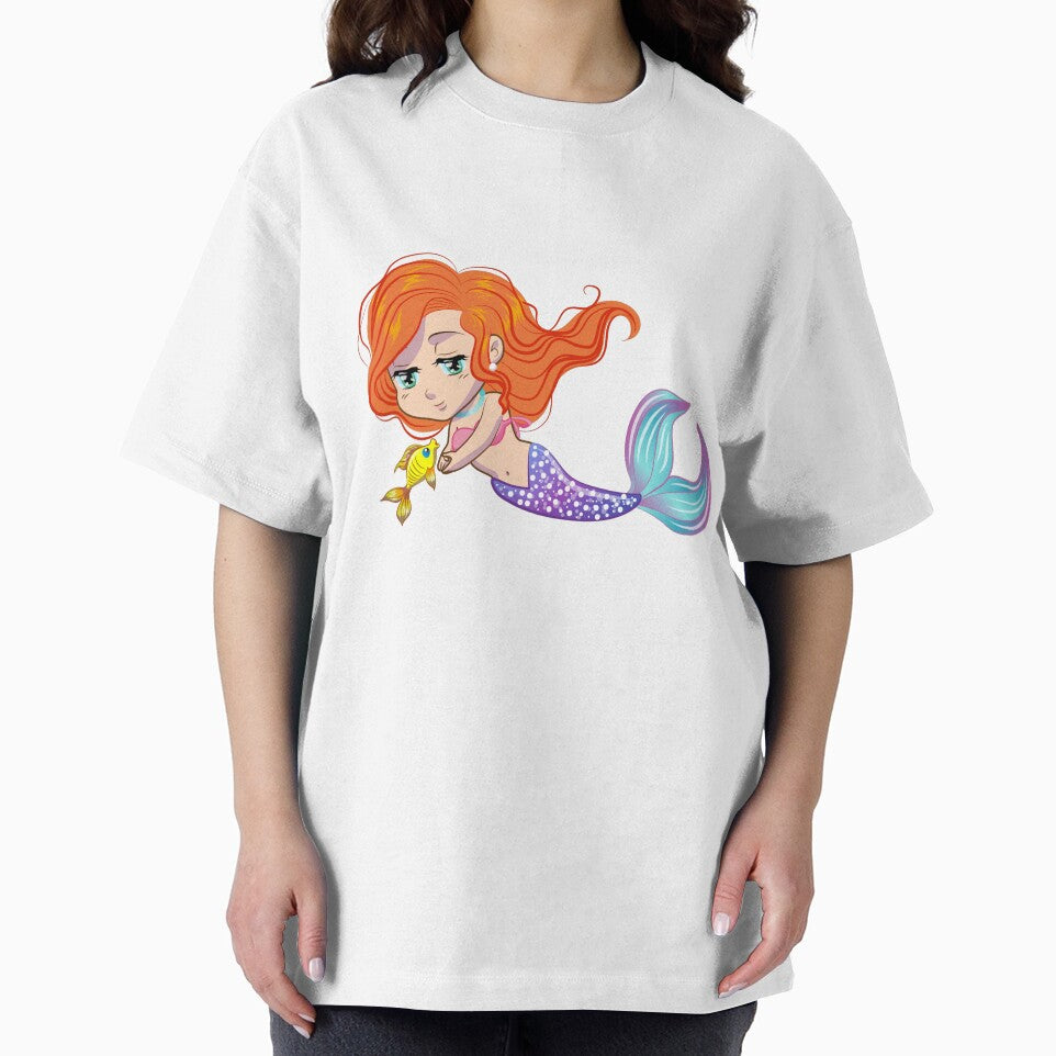 Cute Colorful Mermaid Siren With A Precious Face Drawn in The Kawaii Style by CreativeCranium T-Shirts, Hoodie,... (Image 2)