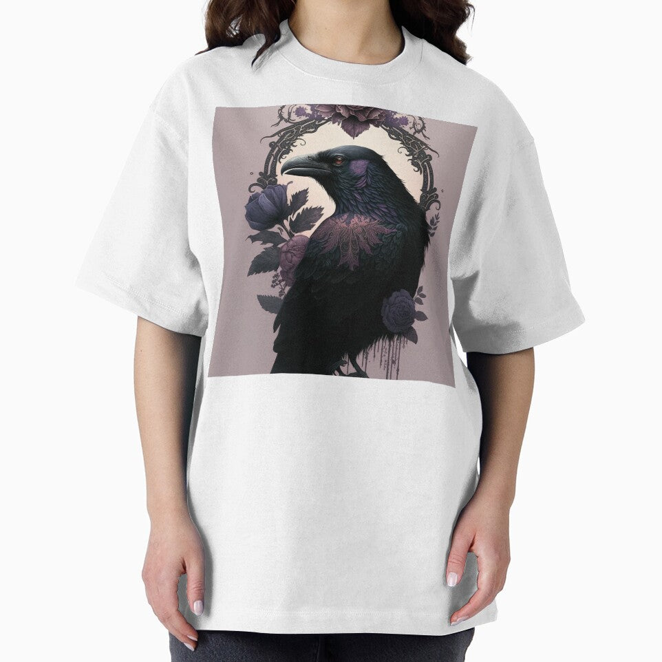 Gothic Raven Print, Gothic Crow, Gothic Raven by Globuwear T-Shirts, Hoodie, Sweatshirt | BlankRebels.com (Image 2)