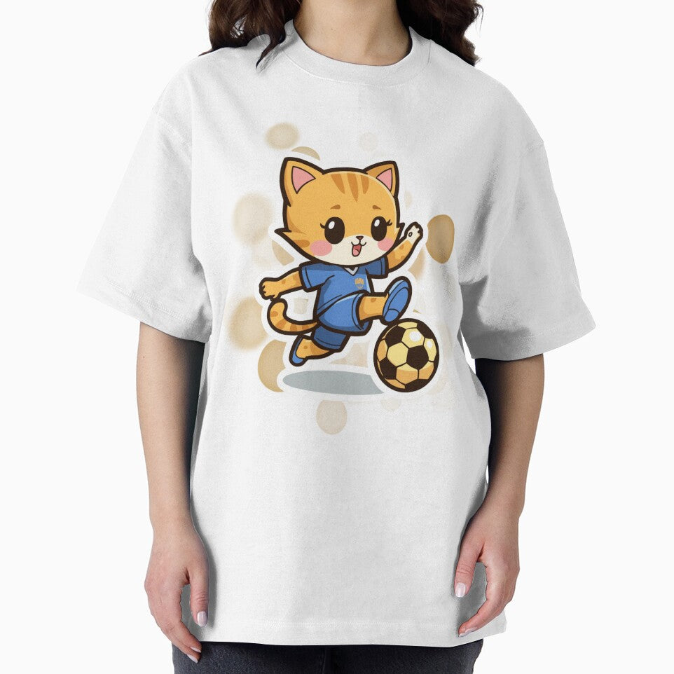 Cute Soccer Cat Funny Football Sticker by iamKRUK