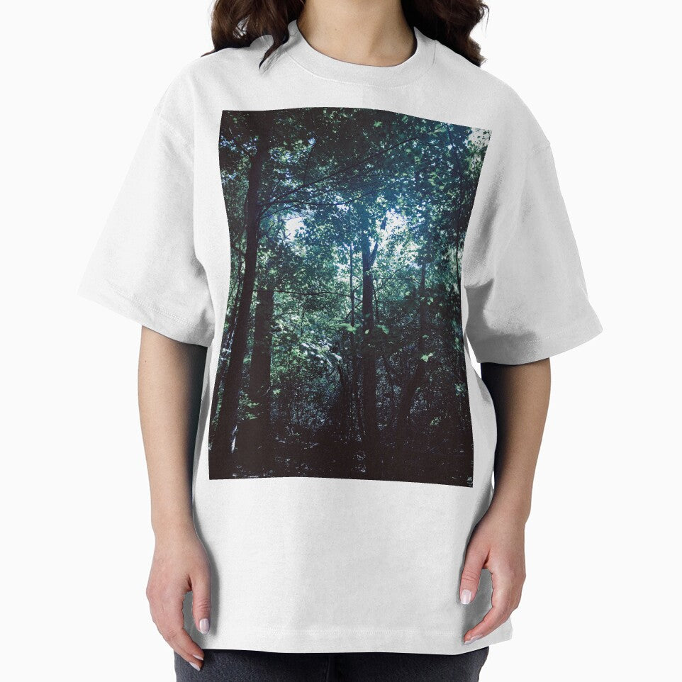 grunge forest blue dazecore aesthetic vintage sun piercing through by sielexis T-Shirts, Hoodie, Sweatshirt (Image 2)