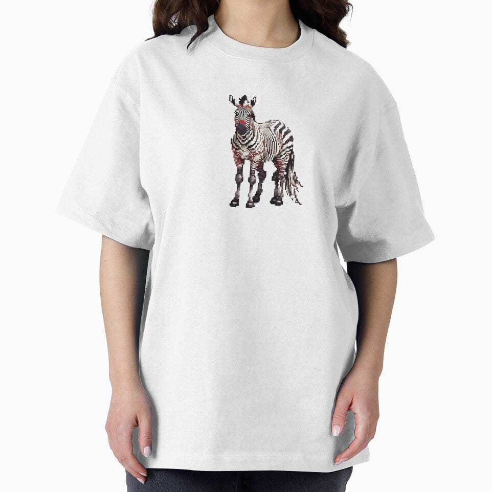 Pixel Zebra Design Print by randomtdesigns T-Shirts, Hoodie, Sweatshirt | BlankRebels.com (Image 2)