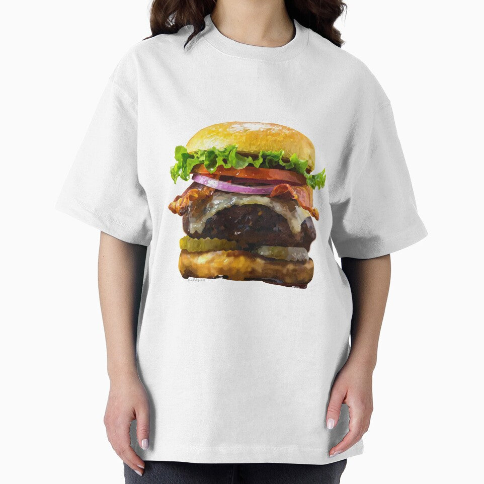 Realistic Burger Sticker by ArtfullyReka T-Shirts, Hoodie, Sweatshirt | BlankRebels.com (Image 2)