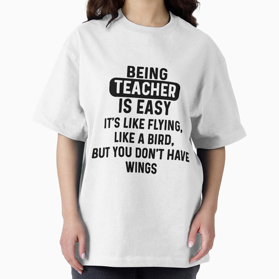 Being teacher is easy. humorous quote by bumperapparels T-Shirts, Hoodie, Sweatshirt | BlankRebels.com (Image 2)