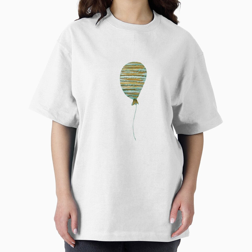 Balloon green textured strip a watercolor sketch by Yana Mustafina | Boho Soulful Designs T-Shirts, Hoodie,... (Image 2)