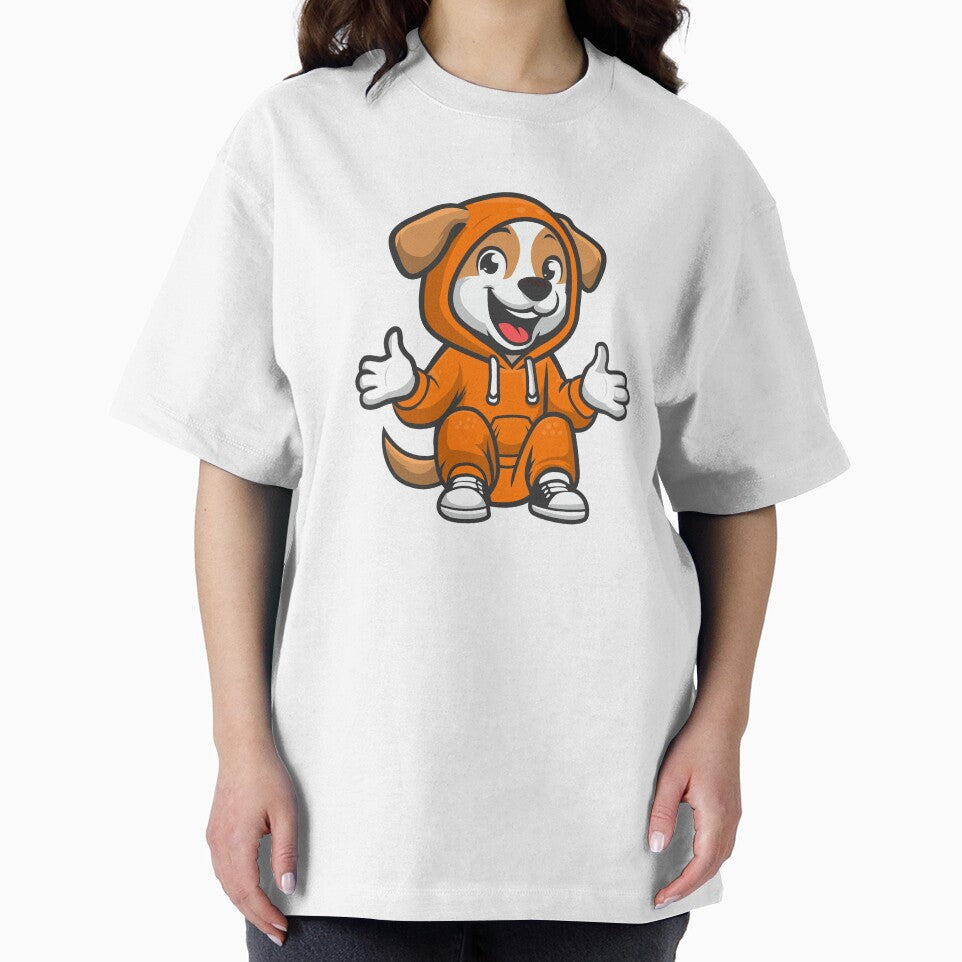 Cute Dog in Orange Hoodie - Perfect for Animal Lovers (Image 2)