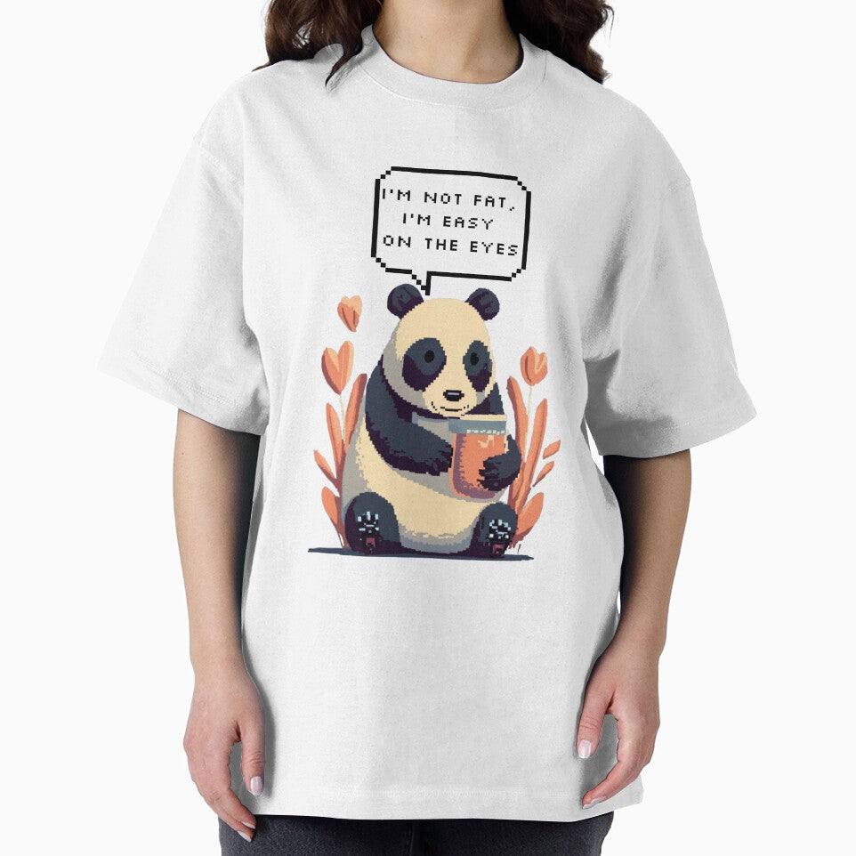 I'm not fat, I'm easy on the eyes, Panda Bear | Pixel Style by CircinusStore