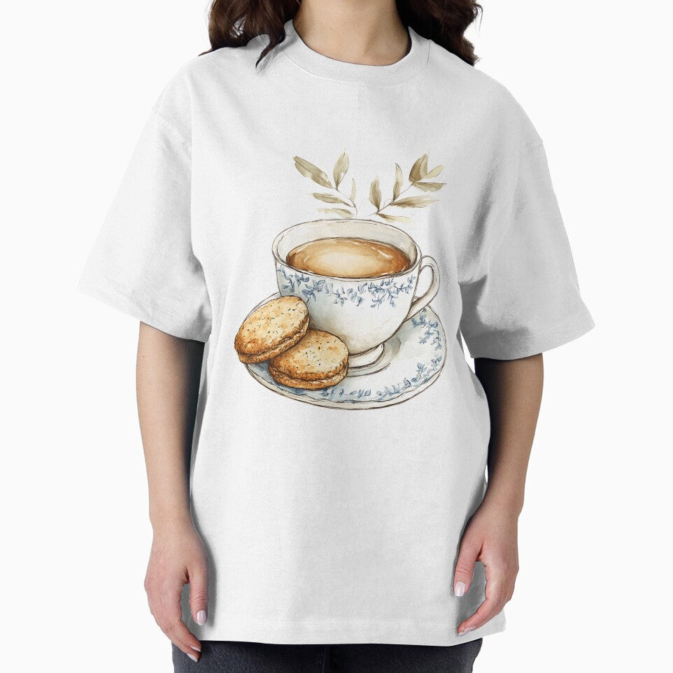 Light Academia Aesthetic Art: Teacup and Biscuits by bapupa T-Shirts, Hoodie, Sweatshirt | BlankRebels.com (Image 2)