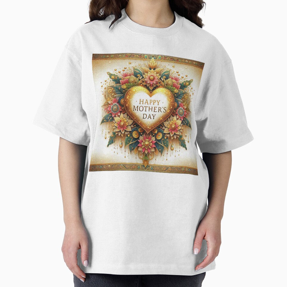 Mothers Day Floral Golden Heart by Illuministique T-Shirts, Hoodie, Sweatshirt | BlankRebels.com (Image 2)
