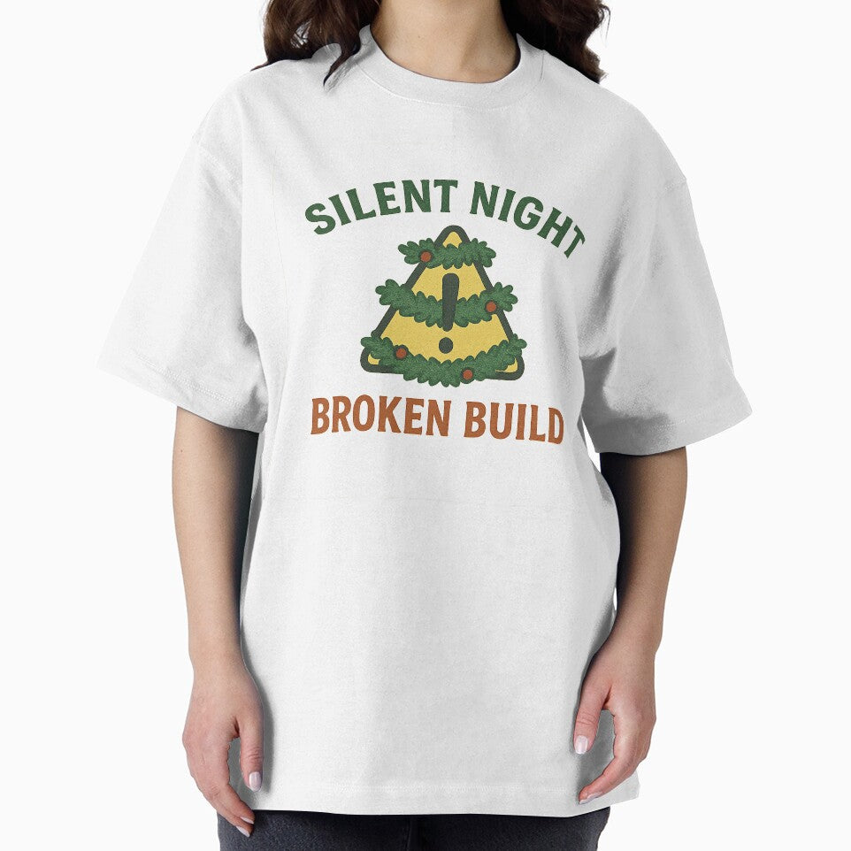 Silent Night, Broken Build – Dev Christmas Chaos Badge by techy-rrr T-Shirts, Hoodie, Sweatshirt | BlankRebels.com (Image 2)