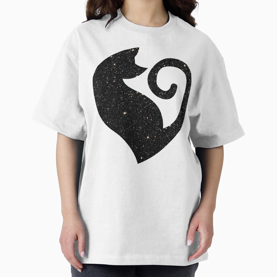 Glittery Black Cat Love by RakelMacc T-Shirts, Hoodie, Sweatshirt | BlankRebels.com (Image 2)