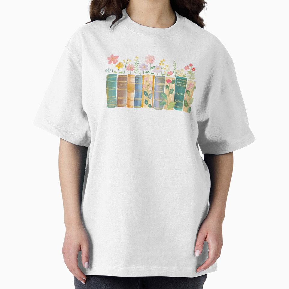 Flowers Growing From Bookshelf by xiao xuans T-Shirts, Hoodie, Sweatshirt | BlankRebels.com (Image 2)