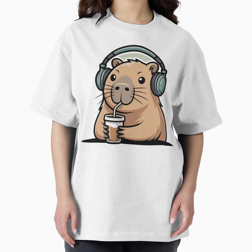 Just Vibing Capybara – Cute Cozy Kawaii Animal Illustration T-Shirts, Hoodie, Sweatshirt