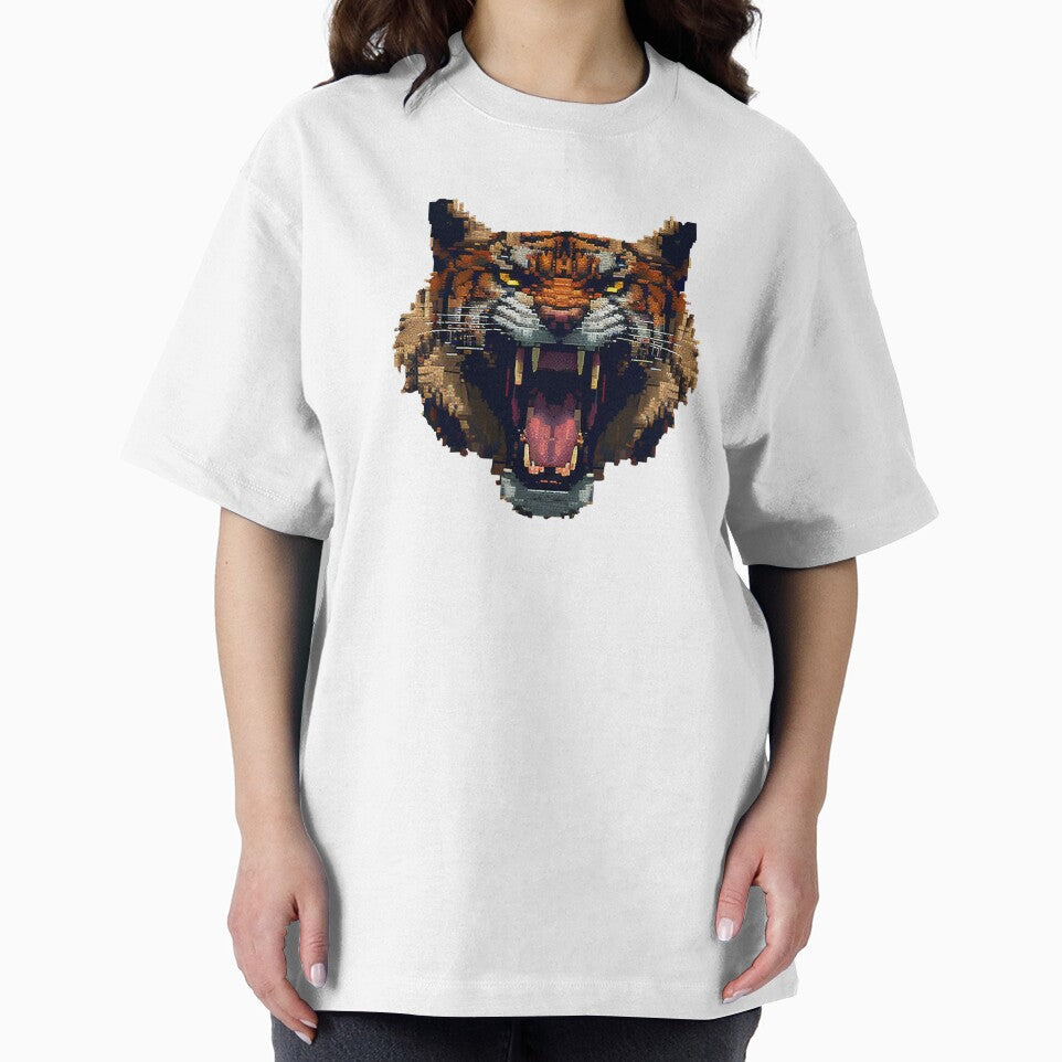 Angry tiger face. by Pixelarium